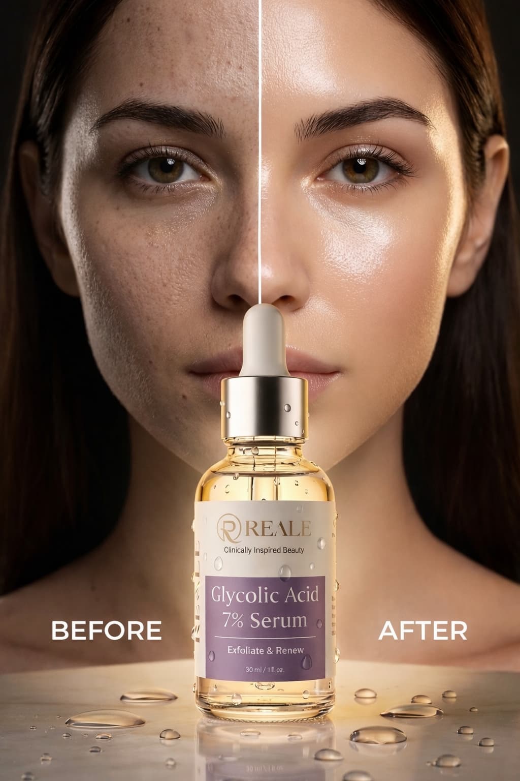 REALE Glycolic Acid 7% Serum 30ml exfoliating AHA serum for glowing skin