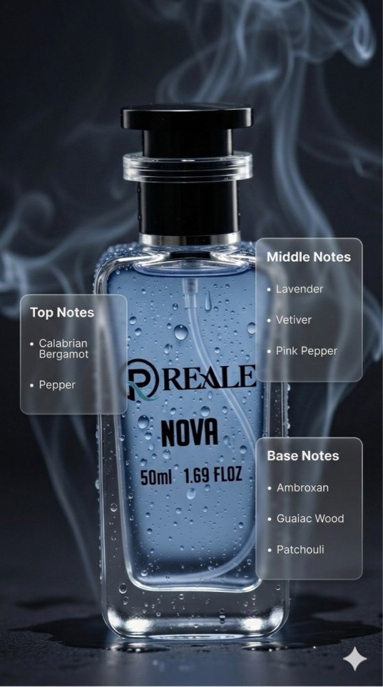 REALE Nova Eau De Parfum 50ml fresh spicy woody fragrance for men